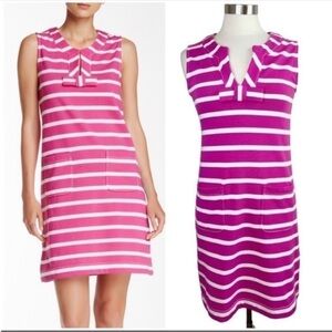 KATE SPADE Pink Striped Tropez Shift Dress size S